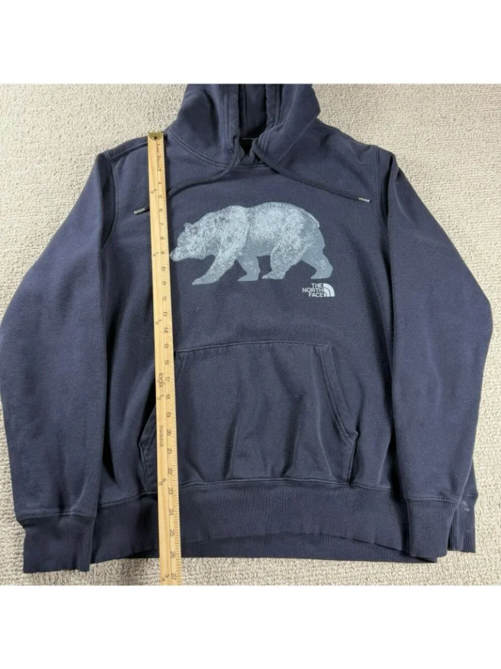 The North Face Bear Graphic Hoodie Blue Men’s Size Medium